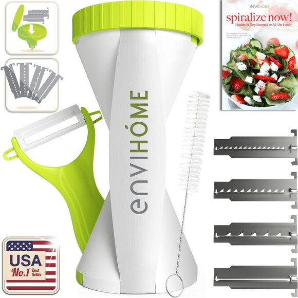 envihome Vegetable Spiralizer - New in Plastic - Picture 1 of 8
